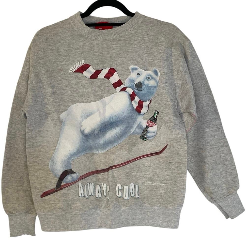 Vintage 90s Coca Cola Polar Bear Always Cool 1994 Crewneck Adult Med
